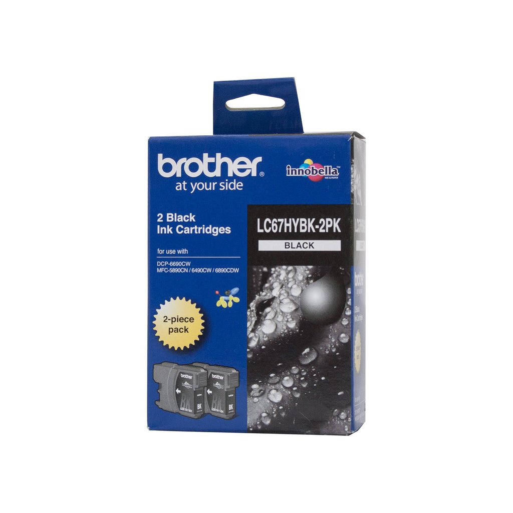 Brother LC-67HYBK2PK Black Ink Cartridge