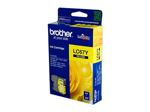 Brother LC-67Y Yellow Ink Cartridge