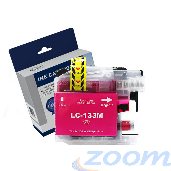 Premium Compatible Brother LC131M-LC133M Magenta High Yield Ink Cartridge
