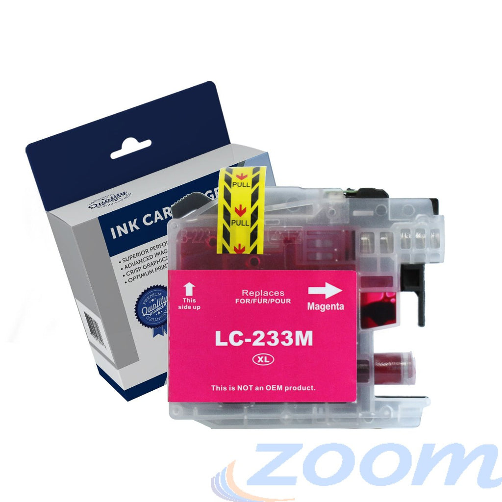 Premium Compatible Brother LC231M-LC233M Magenta High Yield Ink Cartridge