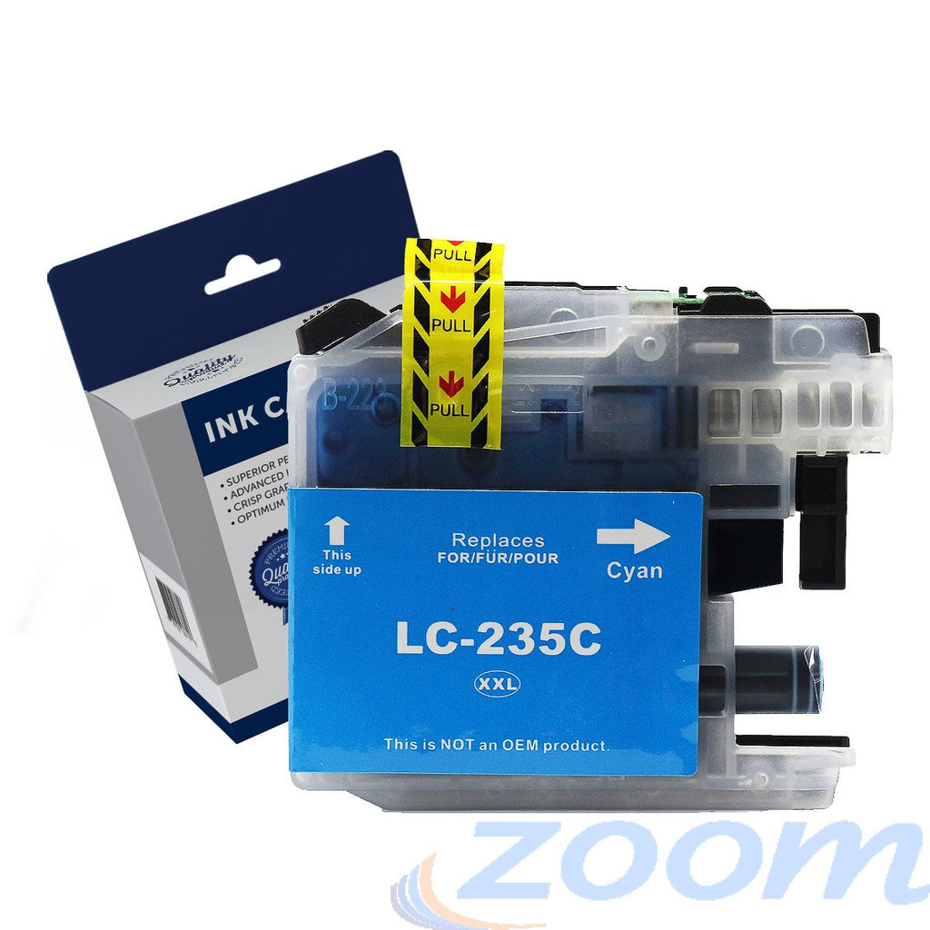 Premium Compatible Brother LC235XLC Cyan Extra High Yield Ink Cartridge