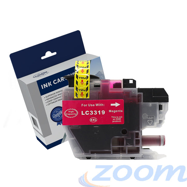 Brother LC-3319XLM, LC-3317M, Premium Compatible Magenta High Yield Ink Cartridge - 1,500 Pages