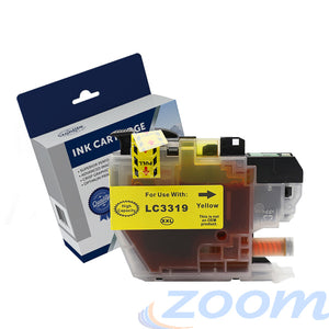 Brother LC-3319XLY, LC-3317Y, Premium Compatible Yellow High Yield Ink Cartridge - 1,500 Pages