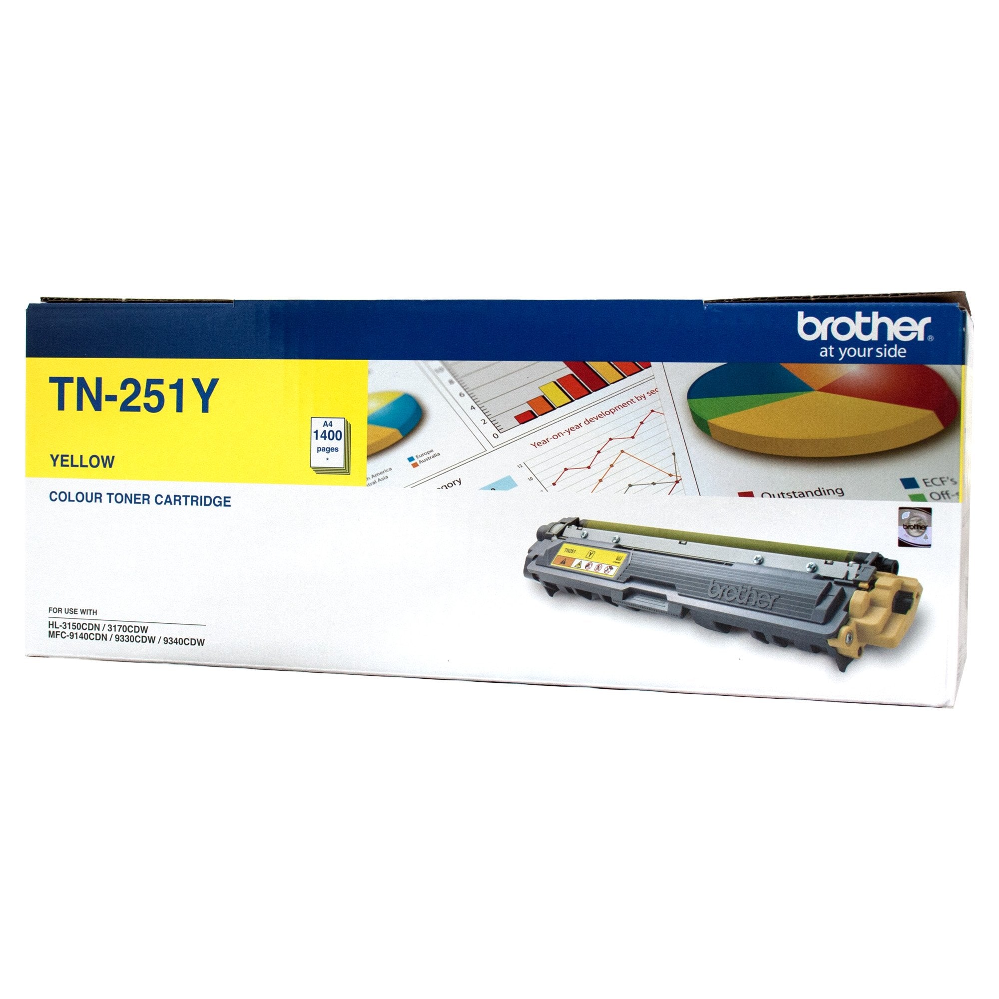 Brother TN-251Y Yellow Toner Cartridge