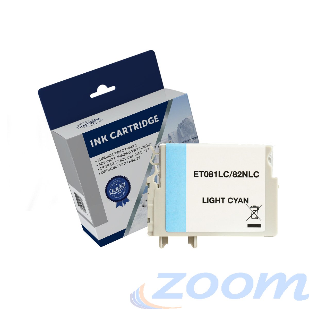 Premium Compatible Epson C13T111592, 81N Light Cyan Ink Cartridge
