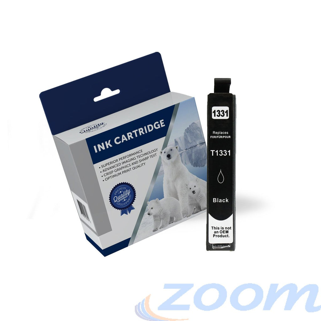 Premium Compatible Epson C13T133192, 133 High Yield Black Ink Cartridge
