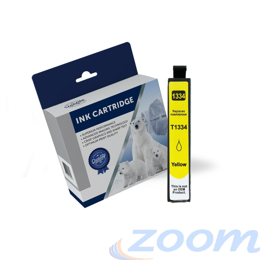Premium Compatible Epson C13T132492, 132 High Yield Yellow Ink Cartridge