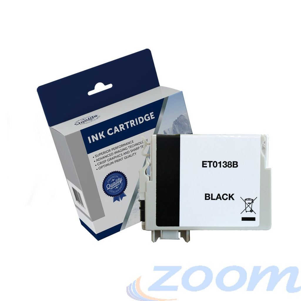 Premium Compatible Epson C13T138192, 138 High Yield Black Ink Cartridge