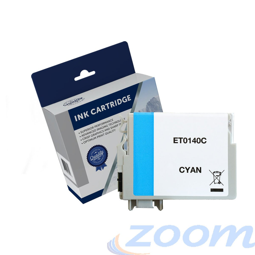 Premium Compatible Epson C13T140292, 140 High Yield Cyan Ink Cartridge