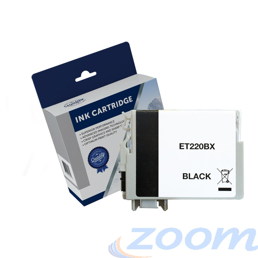 Premium Compatible Epson C13T294192, 220XL Black High Yield Ink Cartridge
