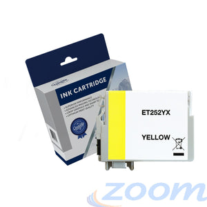 Premium Compatible Epson C13T253492, 252XL Yellow High Yield Ink Cartridge