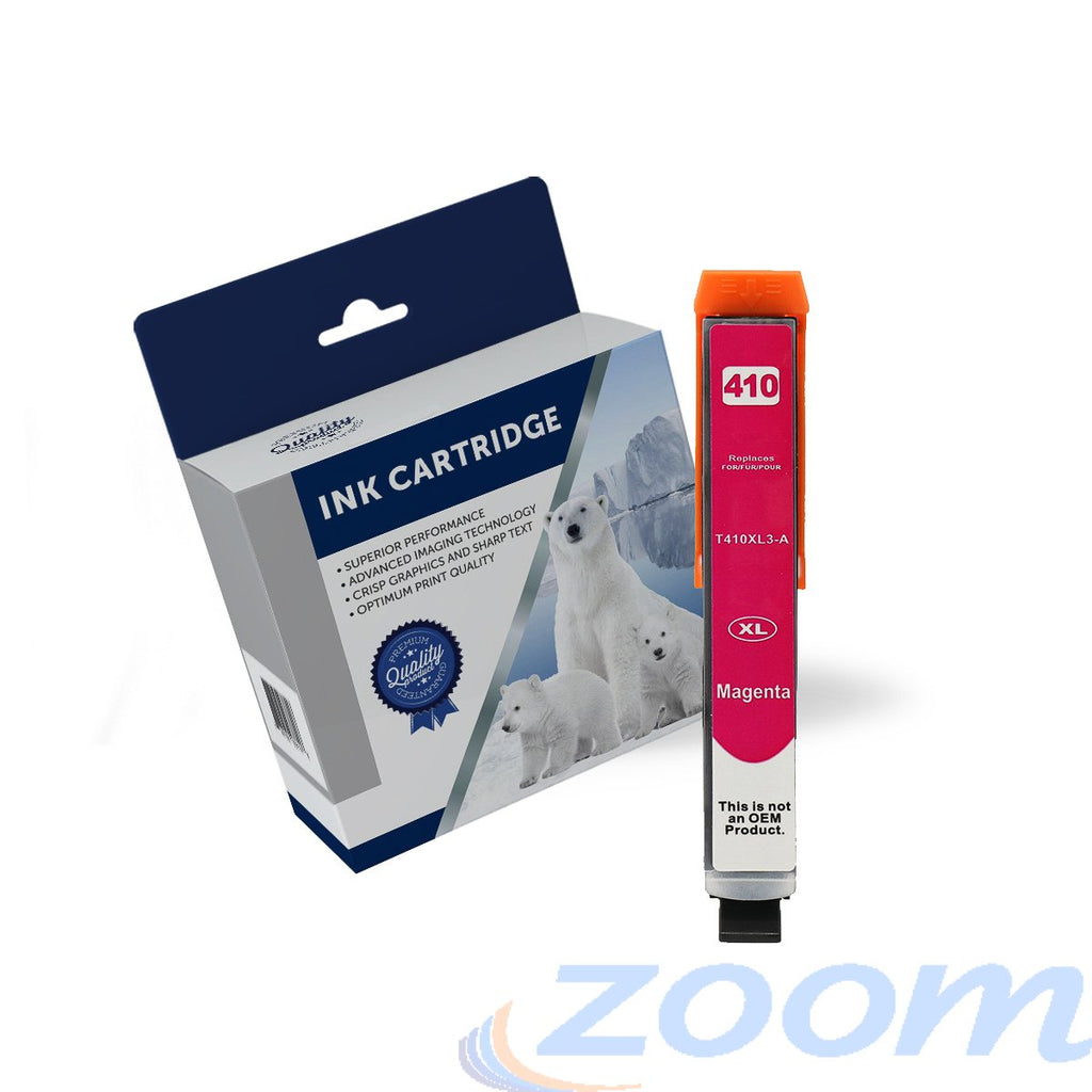 Premium Compatible Epson C13T340392, 410XL Magenta High Yield Ink Cartridge