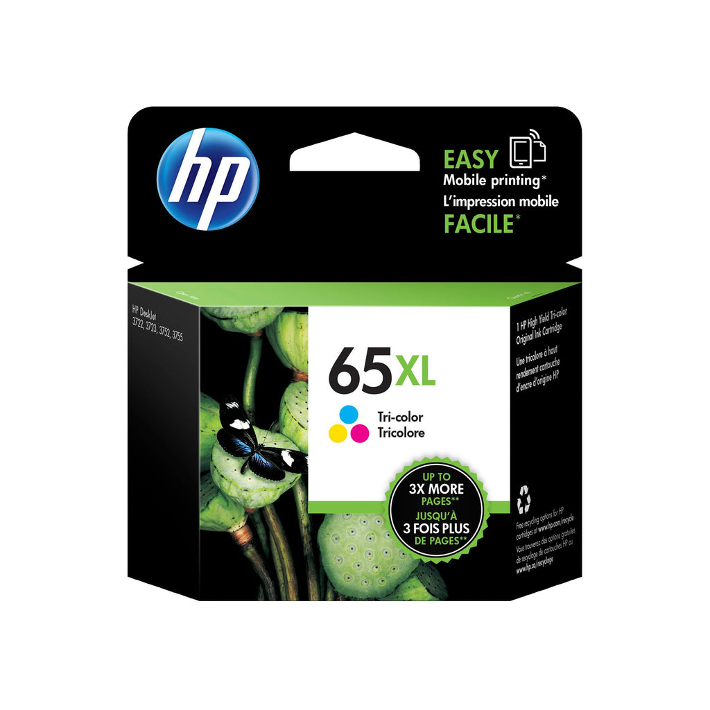 HP 65XL Tri Colour Ink Cartridge (N9K03AA)
