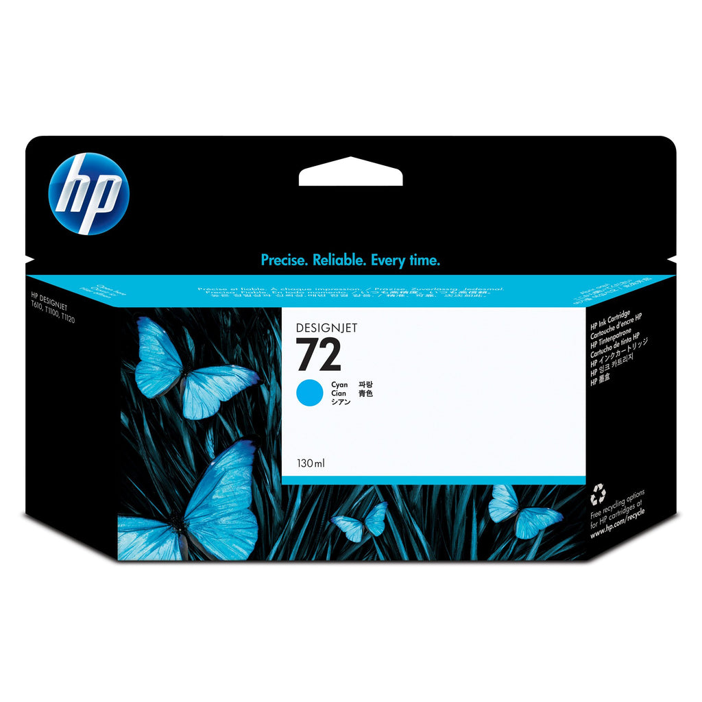HP 72 130Ml Cyan Ink Cartridge (C9371A)
