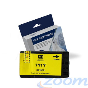 Premium Compatible HP CZ132A, #711 Yellow Ink Cartridge
