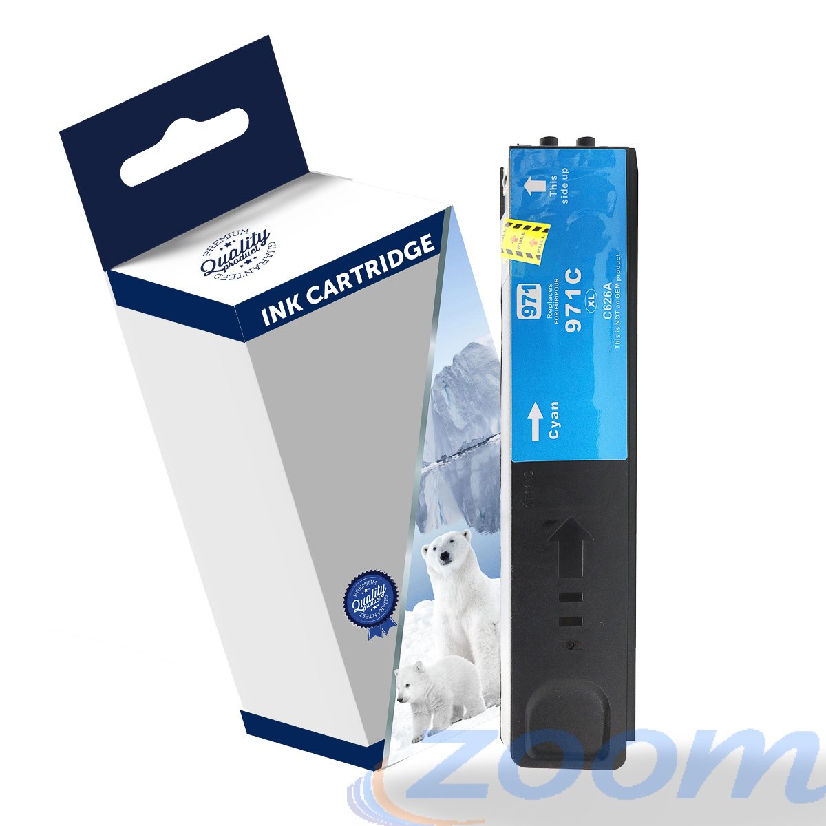 Premium Compatible HP CN626AA, #971XL Cyan High Yield Ink Cartridge