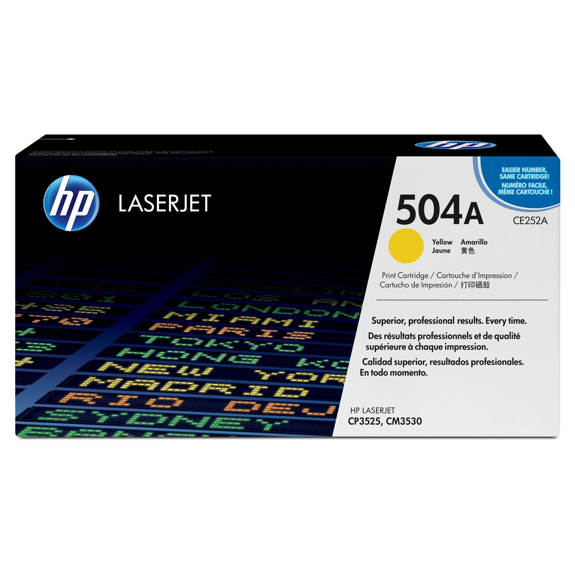 HP 504A Yellow Toner Cartridge (CE252A)