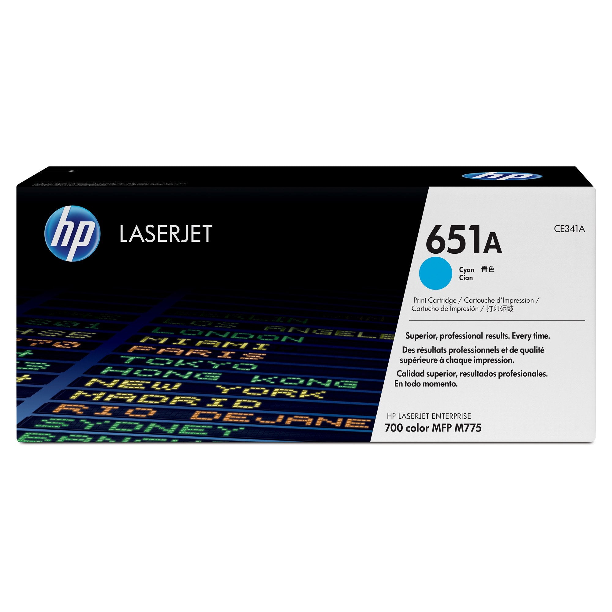 HP 651A Cyan Toner Cartridge (CE341A)