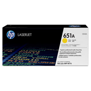 HP 651A Yellow Toner Cartridge (CE342A)