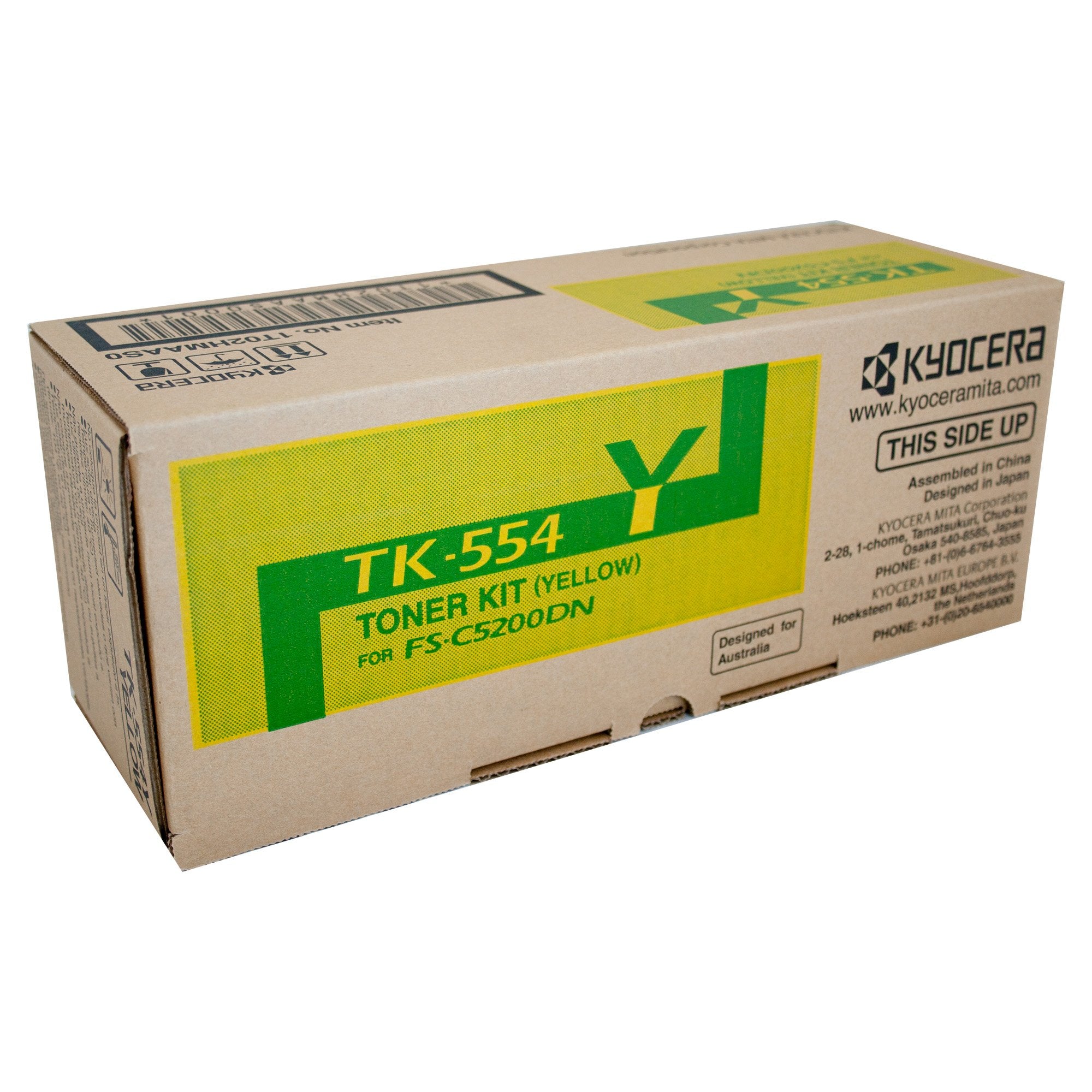 Kyocera TK-554Y Yellow Toner Cartridge