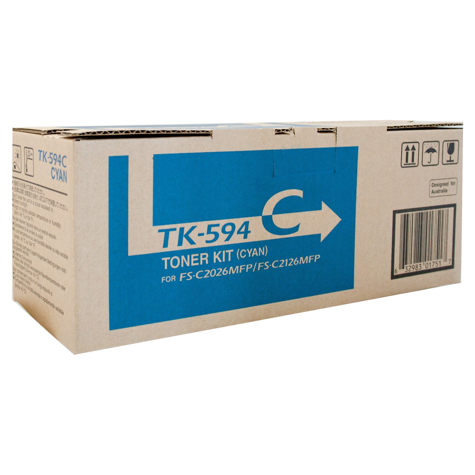 Kyocera TK-594C Cyan Toner Cartridge