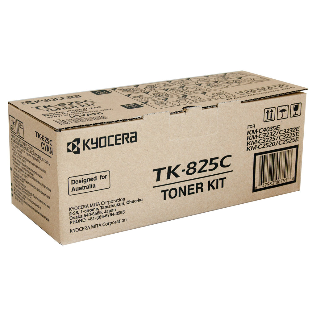 Kyocera TK-825C Cyan Toner Cartridge