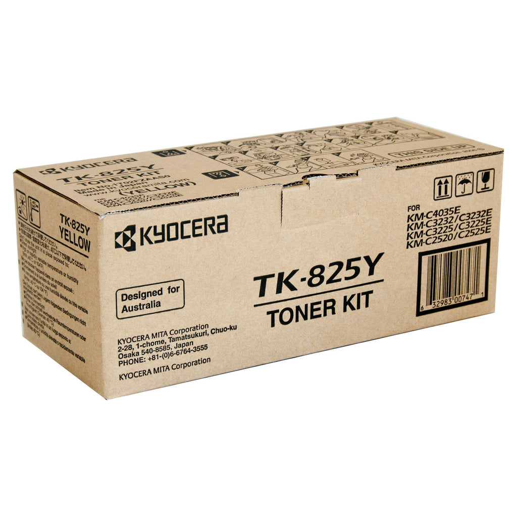 Kyocera TK-825Y Yellow Toner Cartridge