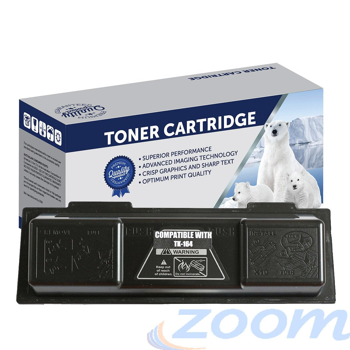 Premium Compatible Kyocera TK164 Mono Toner Cartridge