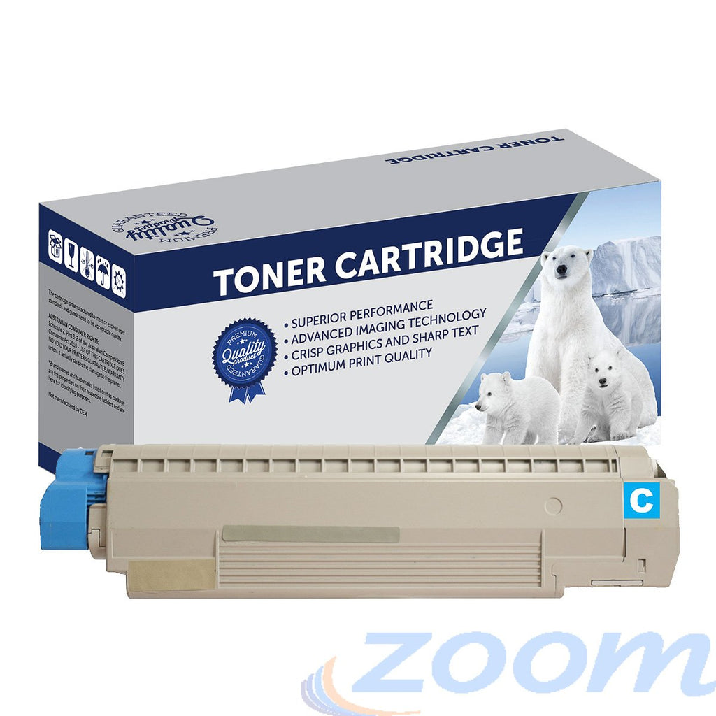 Premium Compatible Oki 44059135 Cyan Toner Cartridge