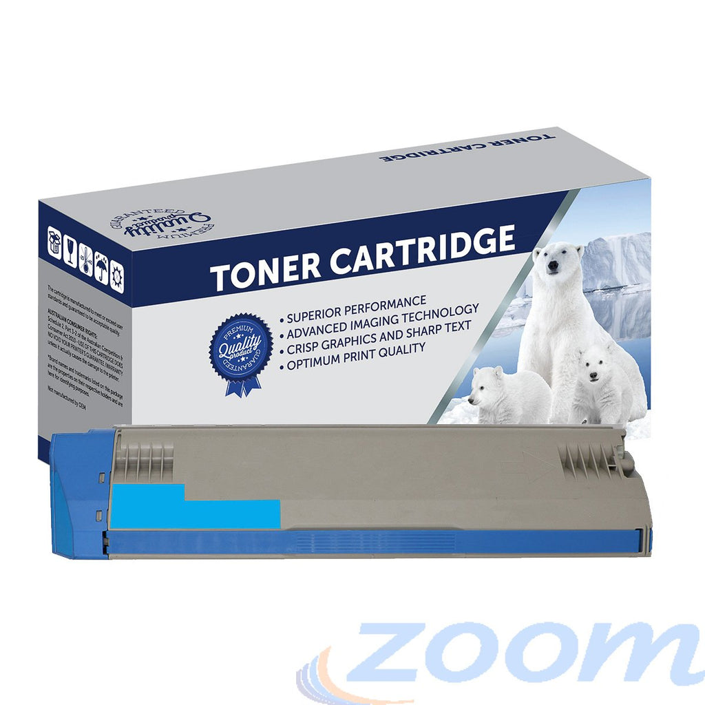 Premium Compatible Oki 45536519 Cyan Toner Cartridge