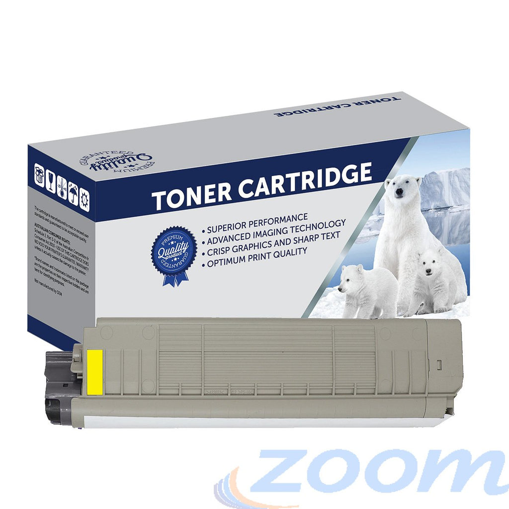 Premium Compatible Oki 44059241 Yellow Toner Cartridge