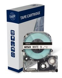 Premium Compatible Epson SS9KW, C53S624100 Black Text on White Label Tape