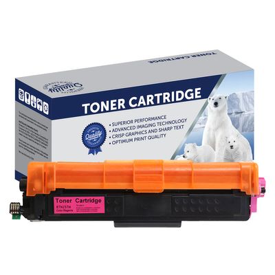 Brother TN257M, TN253M, Premium Compatible Magenta High Yield Toner Cartridge - 2,500 Pages