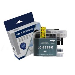 Brother LC-23EBK, Premium Compatible Black Ink Cartridge - 2,400 Pages