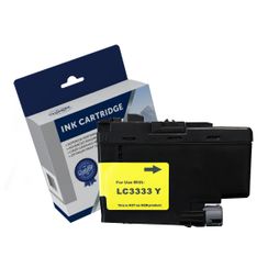 Brother LC-3333Y, Premium Compatible Yellow High Yield Ink Cartridge - 1,500 Pages