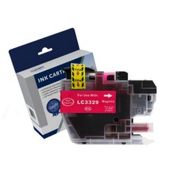 Brother LC-3329XLM, Premium Compatible Magenta High Yield Ink Cartridge - 1,500 Pages