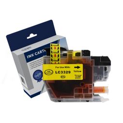 Brother LC-3329XLY, Premium Compatible Yellow High Yield Ink Cartridge - 1,500 Pages
