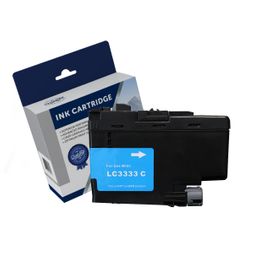 Brother LC-3333C, Premium Compatible Cyan High Yield Ink Cartridge - 1,500 Pages