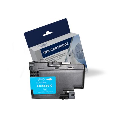Brother LC-3339XLC, Premium Compatible Cyan High Yield Ink Cartridge - 5,000 Pages